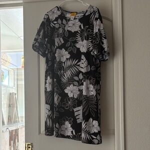 Ruby Rd. Black and White Floral Dress